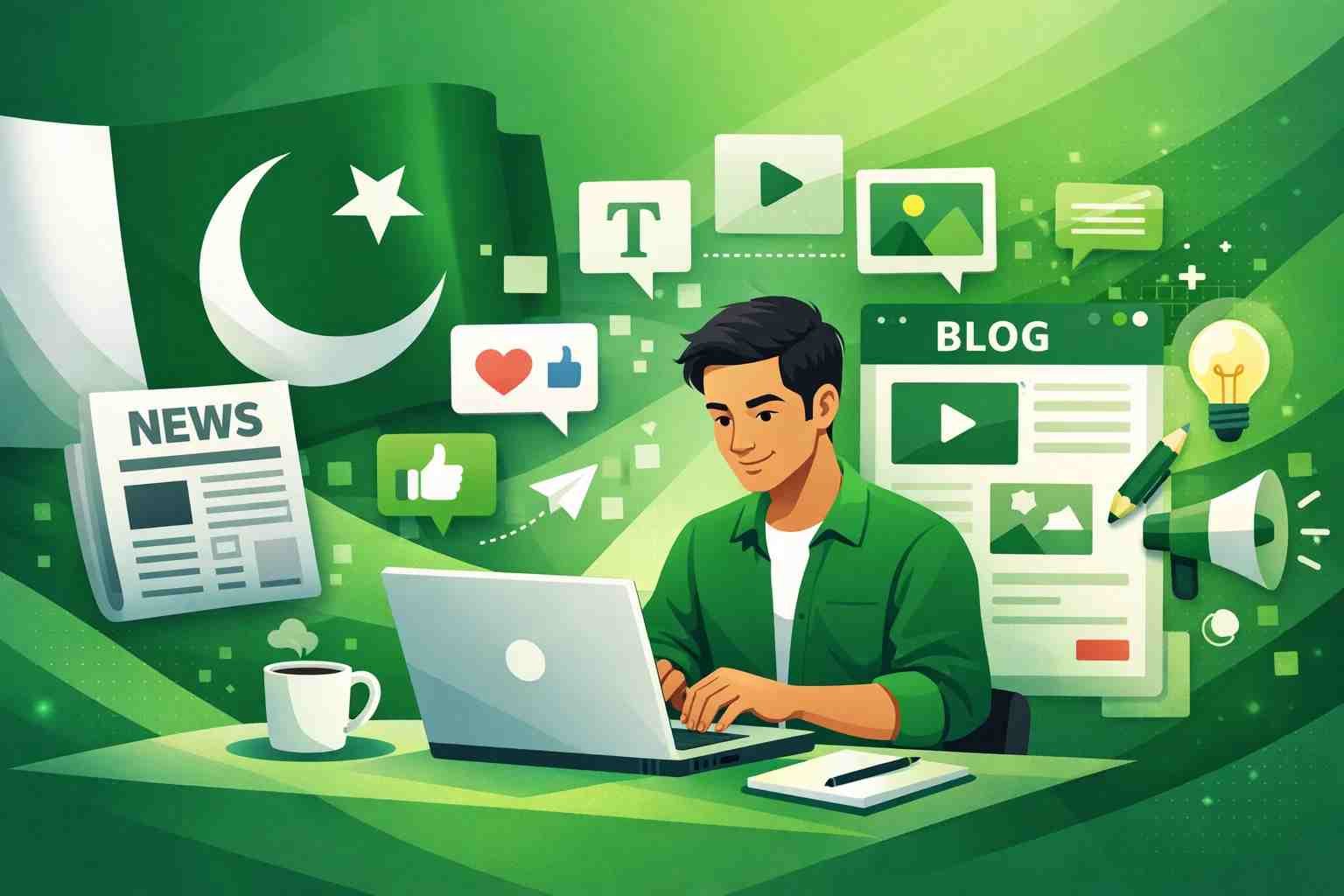 Writer creating content for Pakistani audience