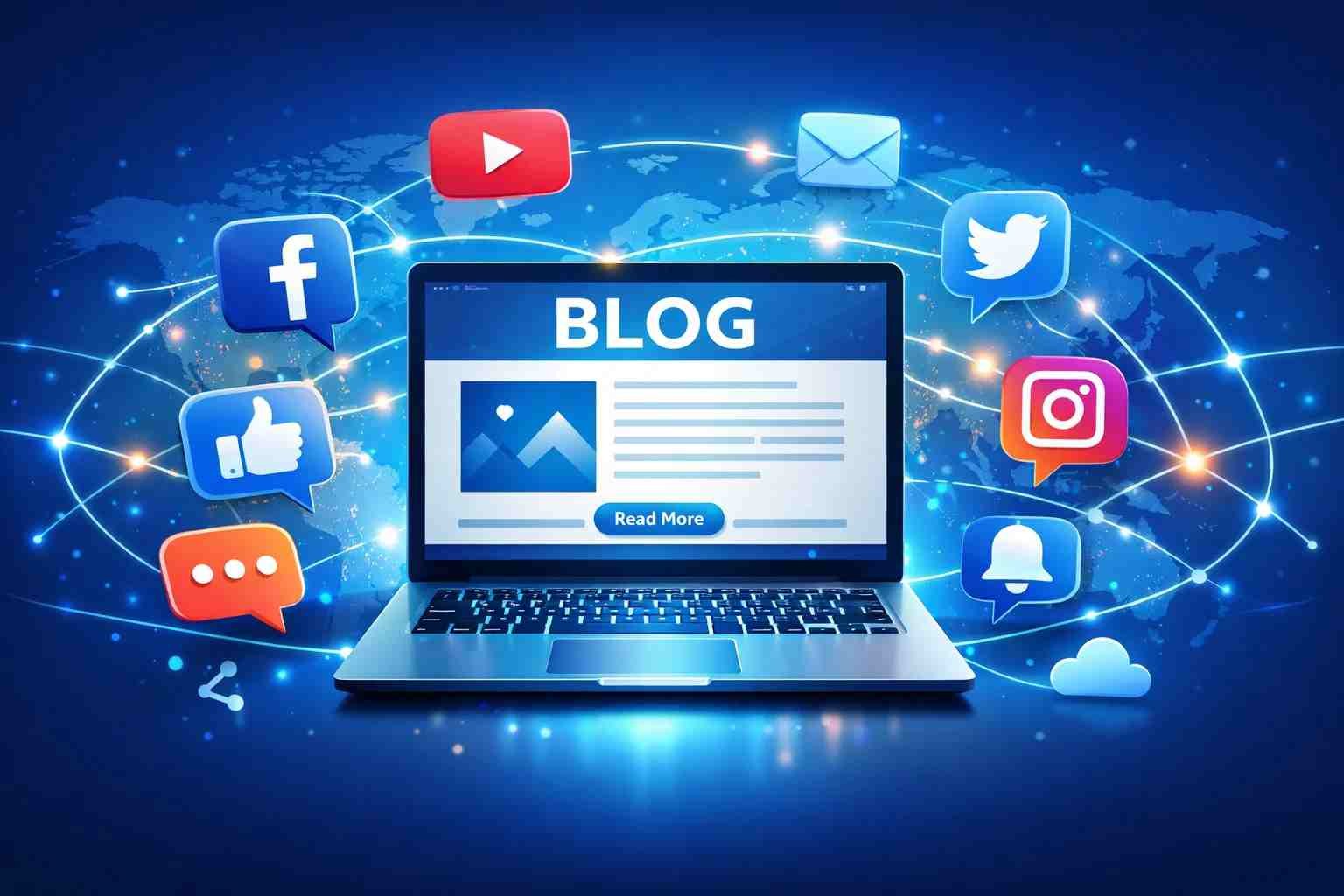 Blogging role in mass communication media